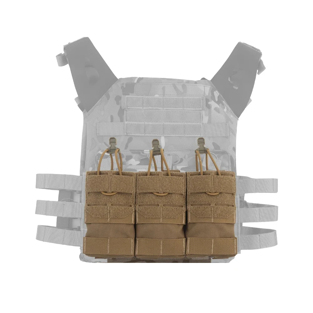 Bolsa militar táctica para campo al aire libre, accesorio Molle, bolsa colgante de almacenamiento, bolsa con función de revista Triple de doble uso 5,56 - imagen 2