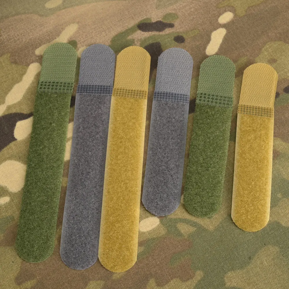 2 PCS/Pack Tactifans Cable Ties Strap Webbing Tidy Organizer Fix Hook Loop Grip Wrapping Reusable Restraints Tatical Molle - imagen 5