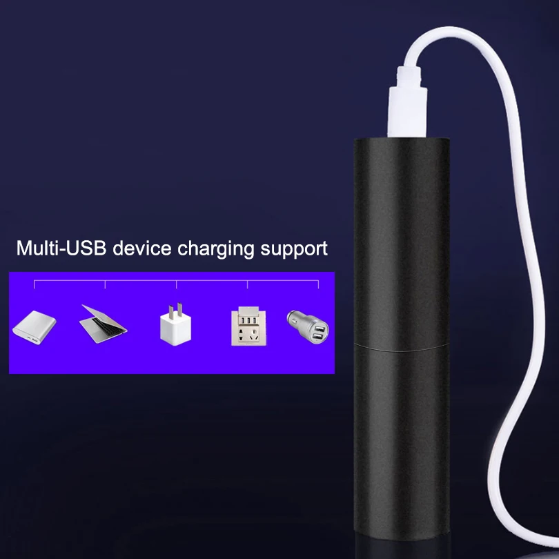 Luz LED potente con zoom, minilinterna con 4 modos, batería de litio 14500 integrada, carga USB, iluminación portátil - imagen 5