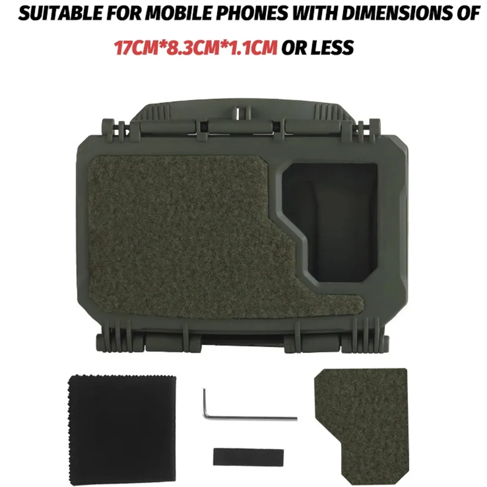 V2 PLUS Tablero de navegación táctica MOLLE Caja de teléfono móvil Chaleco de caza Equipo Ranger Verde - imagen 4