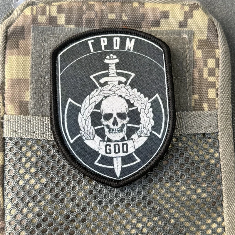 Parche táctico "Thunder", insignia de moral militar, impresión de gancho y bucle, mochila, accesorios de decoración de ropa, pegatinas, brazalete - imagen 3