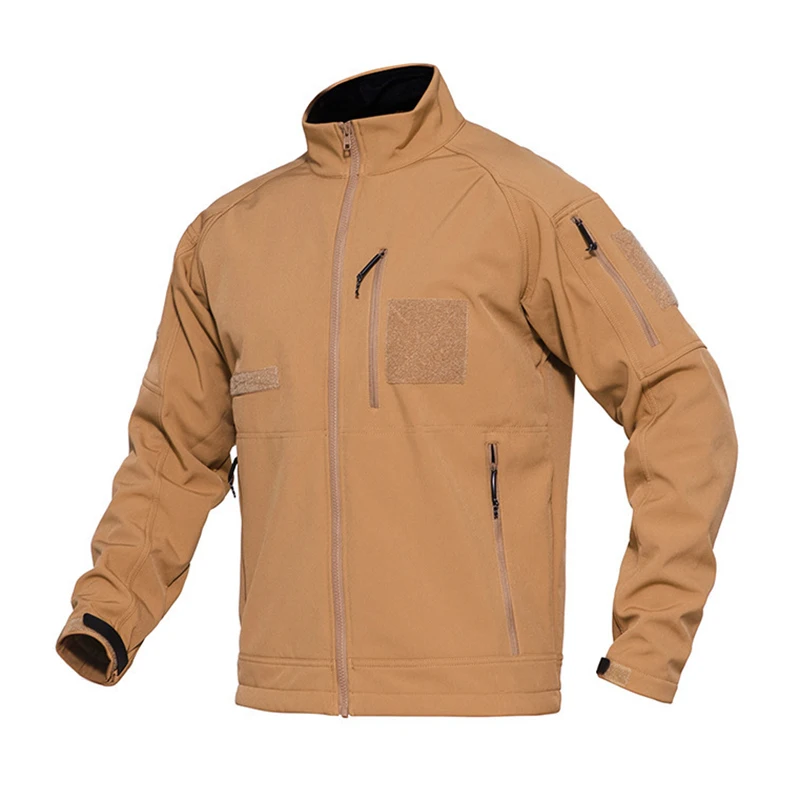 Chaqueta táctica para hombre, abrigo militar del ejército, ropa de exterior Softshell, entrenamiento al aire libre, Airsoft, ropa de trabajo con múltiples bolsillos - imagen 3