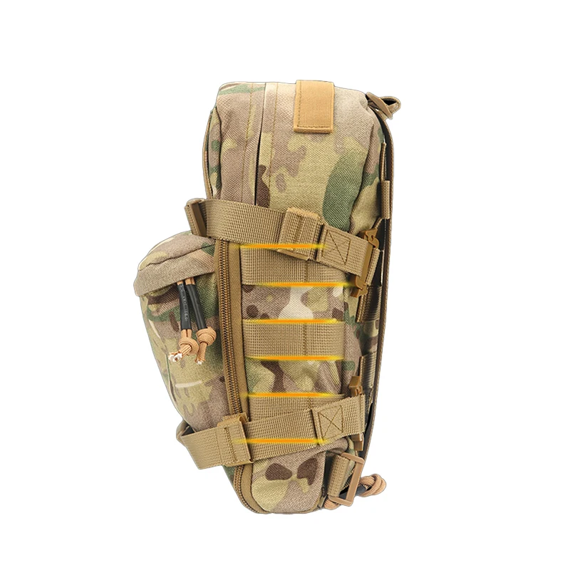 Mini bolsa de hidratación, mochila táctica, portador de vejiga de agua, bolsa con cremallera, bolsa Molle para caza al aire libre, nailon 1000D, deportes al aire libre - imagen 3