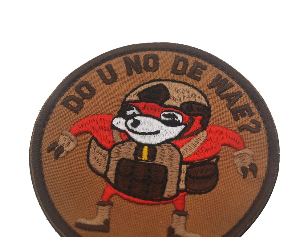 Do u know de wae-parche táctico sígueme, bordado de BRUDAHS, aplique de gancho y bucle, ugandos nudillos, insignia divertida - imagen 5