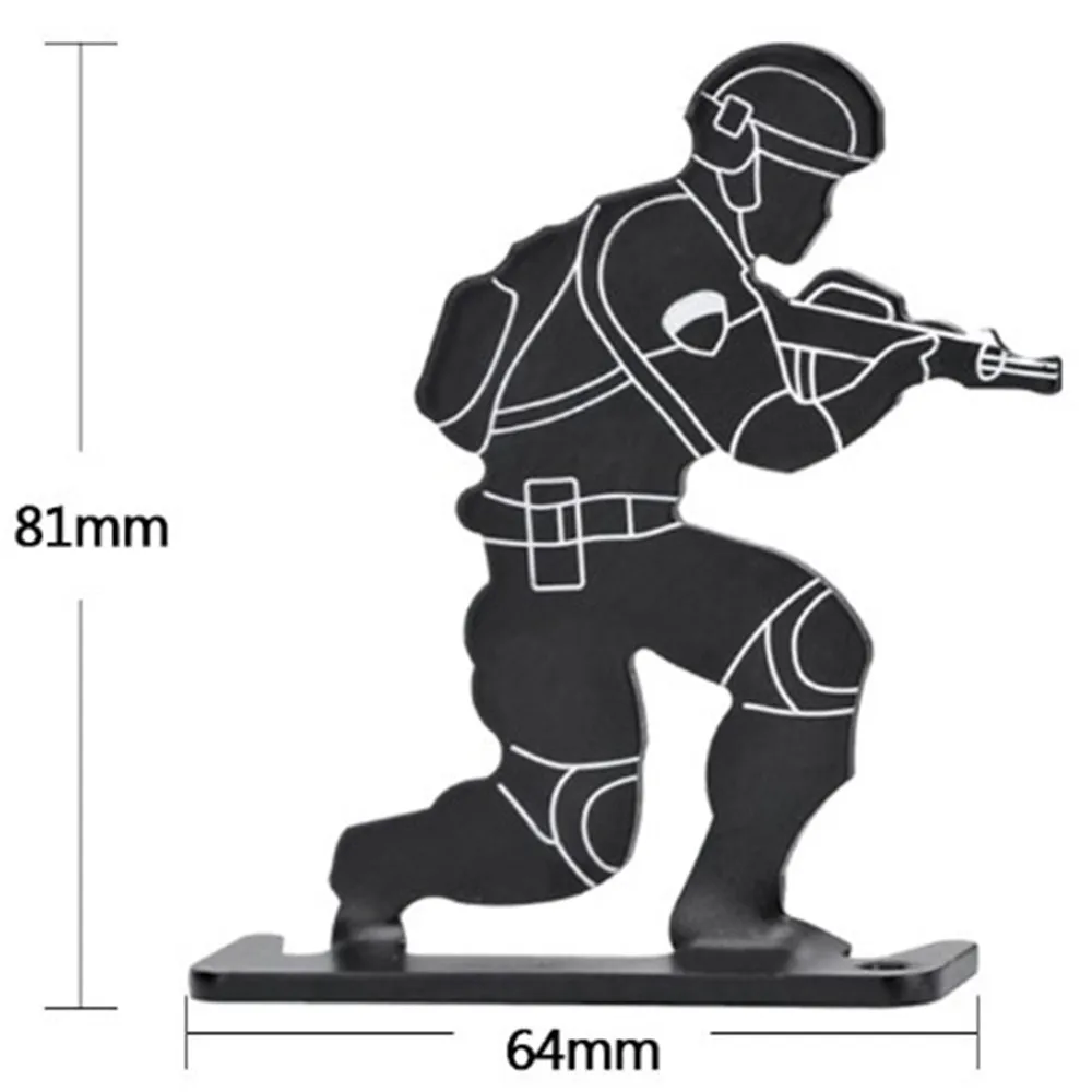 4 Uds. Objetivos de tiro de Metal Airsoft tiro entrenamiento práctica objetivo Paintball accesorios tiro con arco objetivo de caza - imagen 3