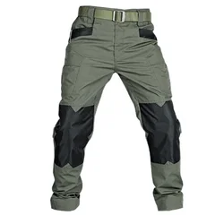 Pantalones tácticos militares para hombre, pantalones informales impermeables con múltiples bolsillos, pantalones Cargo resistentes al desgaste, ropa de trabajo para entrenamiento al aire libre