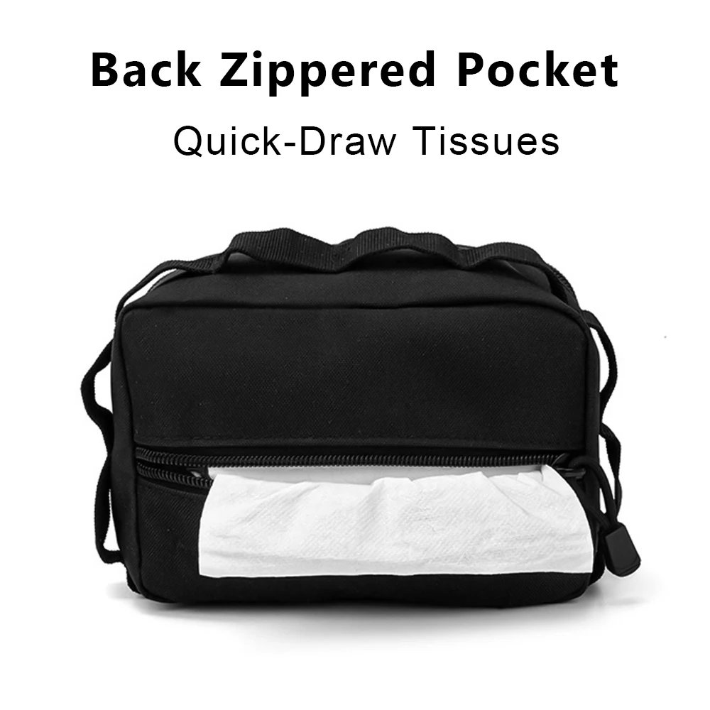 Bolsa táctica Molle Admin, bolsa de herramientas EDC de utilidad para exteriores, riñonera de cintura, bolsa de pañuelos, bolsa de almacenamiento de papel higiénico para caza - imagen 2