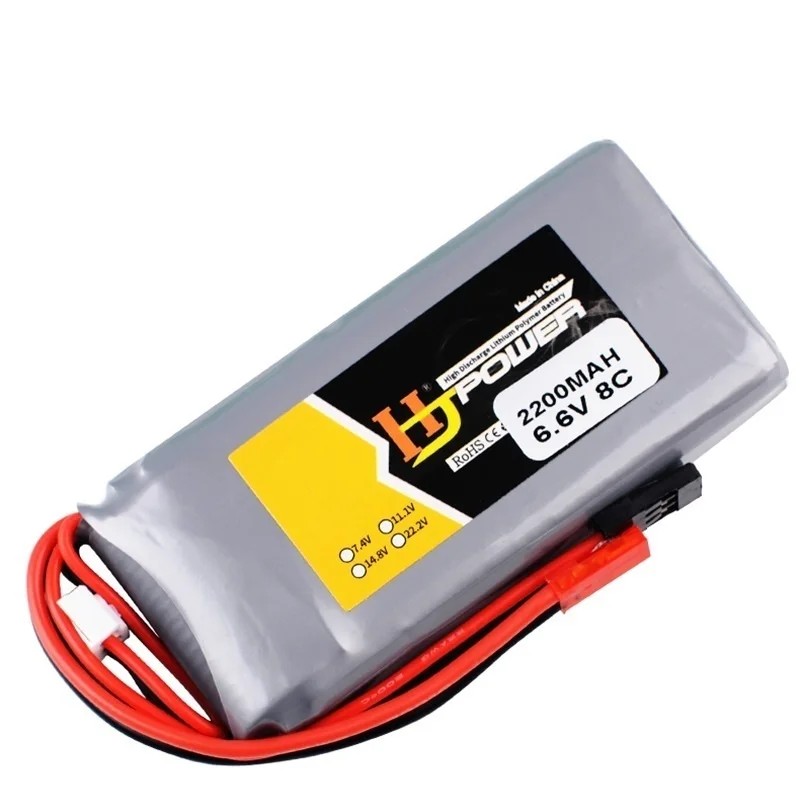 Batería Lipo de 6,6 V y 2200MAH para Futaba 14SG, 18SZ, 16SZ, T8J, transmisor, helicóptero, li-fe, control remoto, batería recargable de 6,6 V - imagen 5