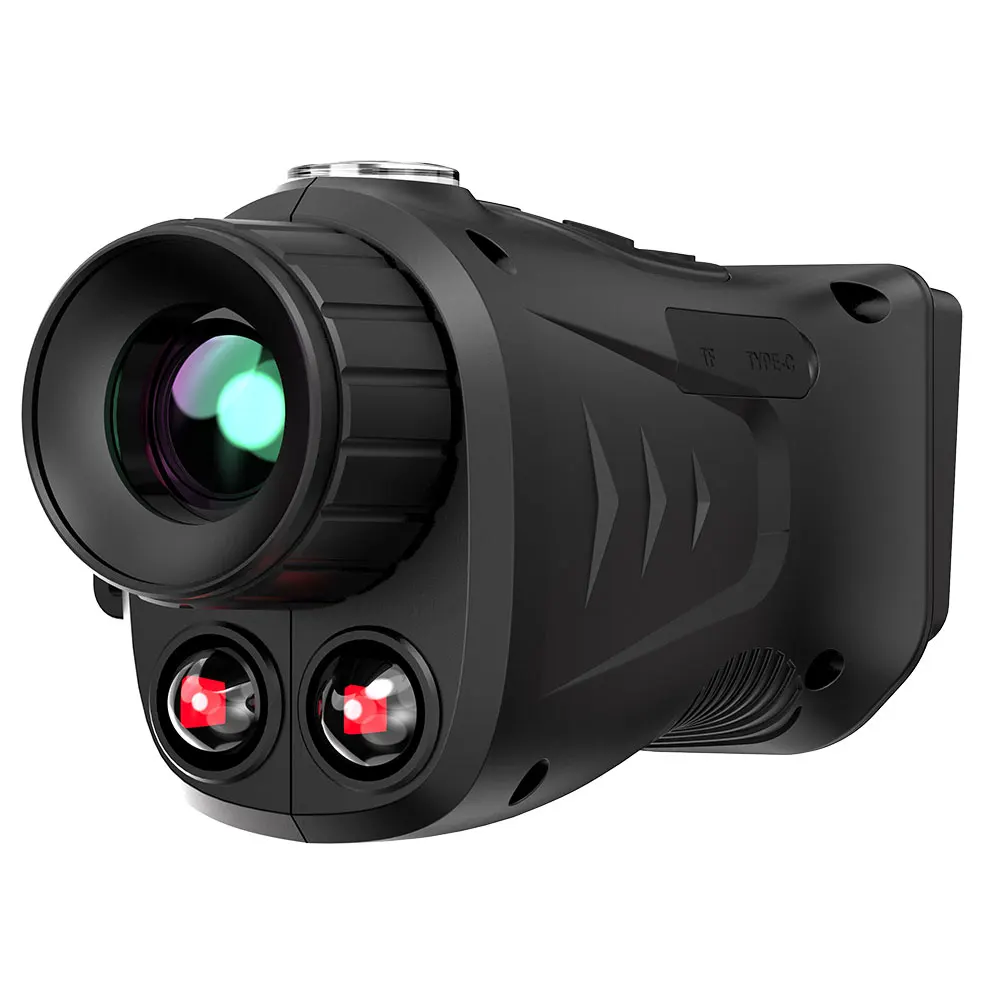 Monocular de visión nocturna recargable 4k, gafas de telescopio de visión nocturna infrarroja Digital 18x completamente oscura de 900m, pantalla grande de 2,8"