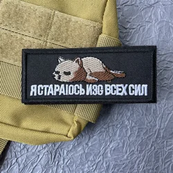 Parche bordado gato lindo tactico MOLLE para mochila y ropa