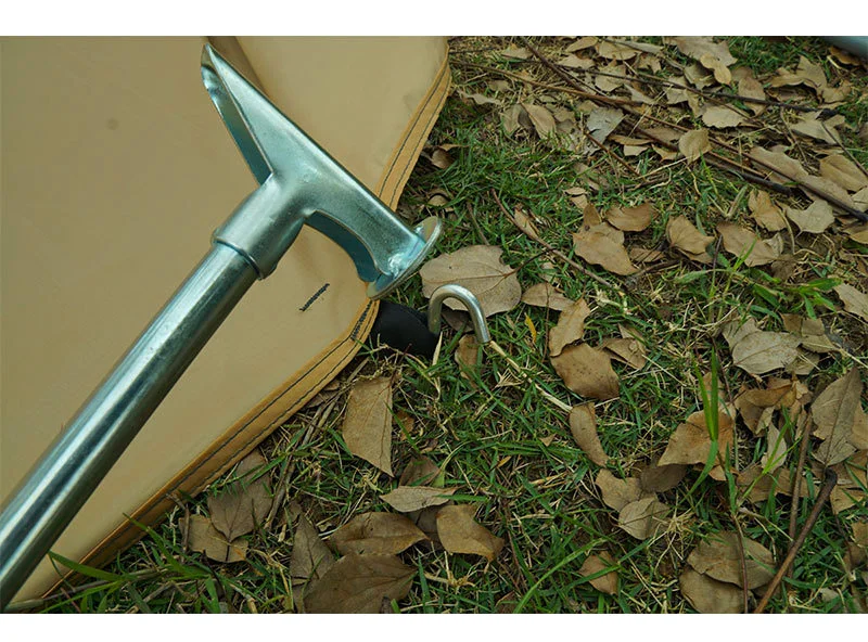 Martillo de clavos para tienda de campaña al aire libre, extractor de aluminio ultraligero, martillo multifuncional para montañismo, toldo de lona - imagen 5