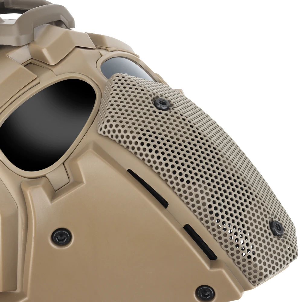 Mascarilla táctica de cara completa, máscara protectora de malla metálica transpirable, antiniebla, para tiro, caza, Airsoft, Paintball, para exteriores, nueva - imagen 5