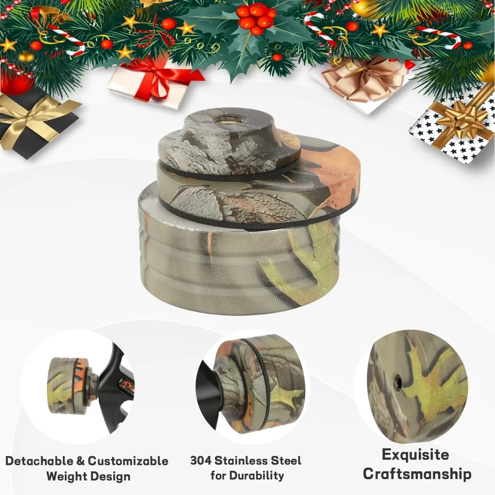 Estabilizador de amortiguador de arco de 5/16 hilos, contrapeso de tiro con arco de acero inoxidable, tiro al bersagón, arco recurvo, accesorios para exteriores - imagen 5