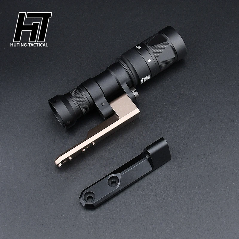 Linterna táctica Airsoft M640C M640 Scout Light SF en línea Scout Pro Mount Base ajustable Fit m-lok Keymod Rail AR15 Hunting - imagen 3