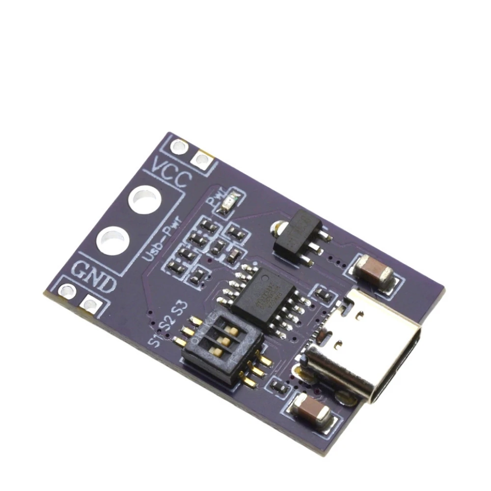 Tipo-C QC AFC PD2.0 PD3.0 a DC Spoof Scam gatillo de carga rápida Detector de pollicación USB-PD módulo de placa de cambio de fuente de alimentación para portátil - imagen 2