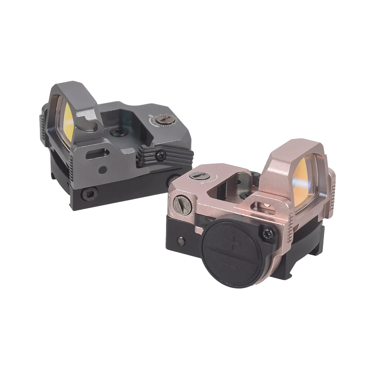 Mira táctica VISM PRO con punto verde/rojo, Mini carril Picatinny plegable de 20mm, Compatible con Glock 17/19, tiro de caza - imagen 3