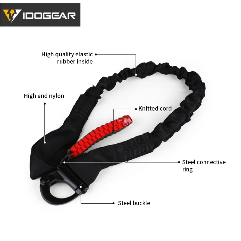 Idogear-cordón táctico de liberación rápida para Airsoft, accesorios tácticos de combate, banda elástica - imagen 3