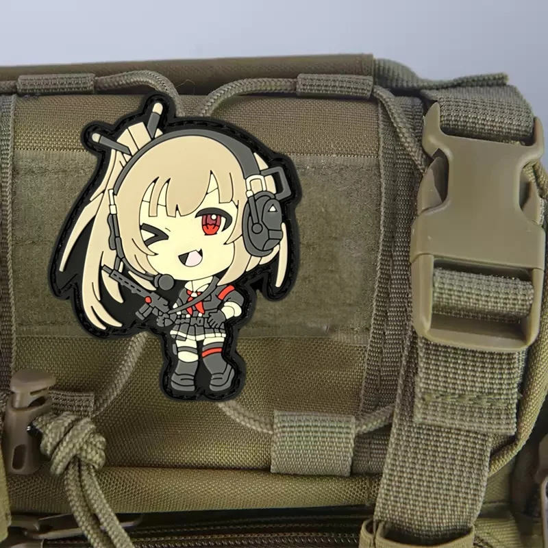 Parche táctico de PVC 3D para chica dulce, insignia de moral, parche militar con gancho, pegatinas para brazalete de mochila para ropa - imagen 2