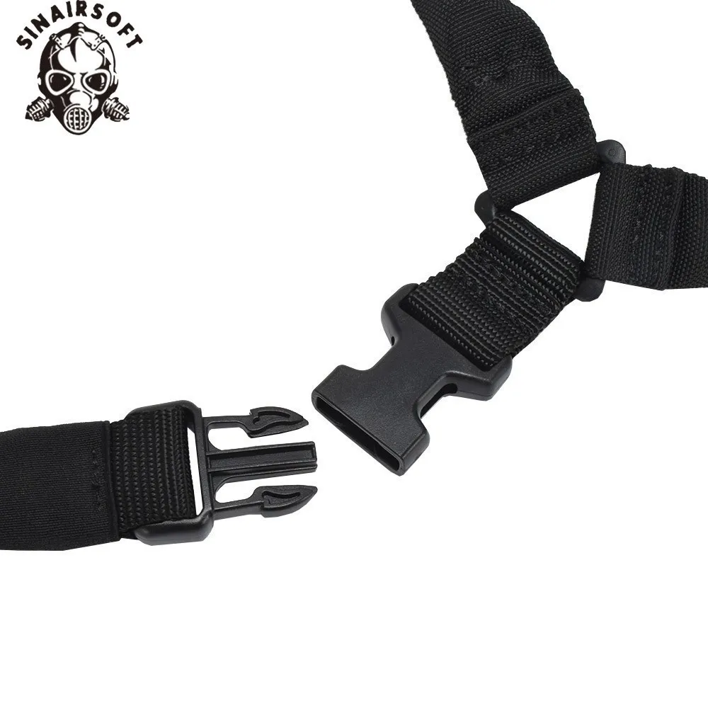 Eslinga táctica de un punto Airsoft, cinturón de nailon ajustable, correa elástica para Rifle, pistola, caza, CS, juego de guerra, accesorio de caza - imagen 5