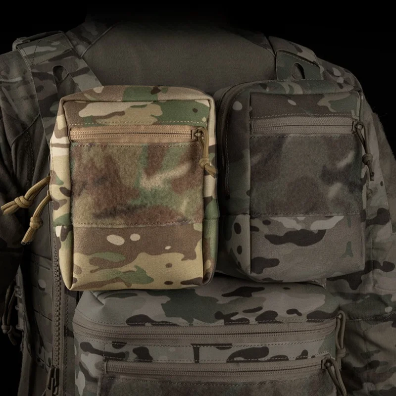 Paquete secundario GP universal (M) Paquete de montaje MOLLE con gancho y bucle Diseño de terciopelo Almacenamiento grande multifuncional - imagen 3