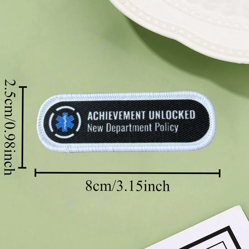 Parche de impresión desbloqueado de logro, insignia de moral militar con gancho y bucle, brazalete, pegatinas tácticas para mochila, parches DIY en ropa - imagen 3
