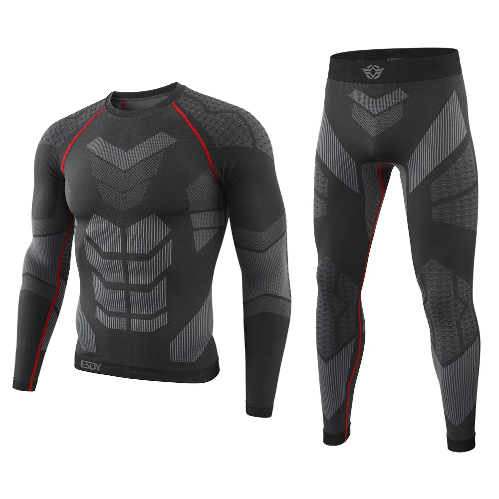 Ropa interior térmica táctica sin costuras – Camiseta y calzoncillo hombre - imagen 3