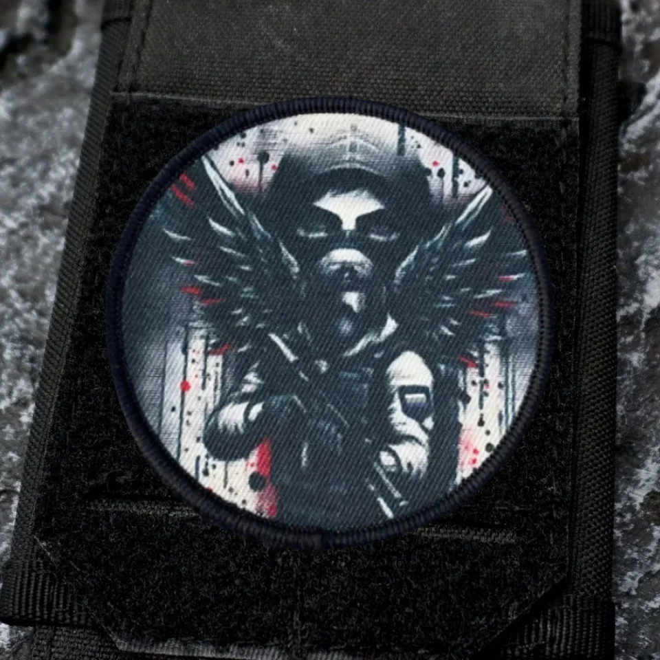 Parche estampado de moral táctica del patrón, parche de gancho y bucle para equipo de operaciones especiales, insignia militar, brazalete, pegatinas para mochila - imagen 5