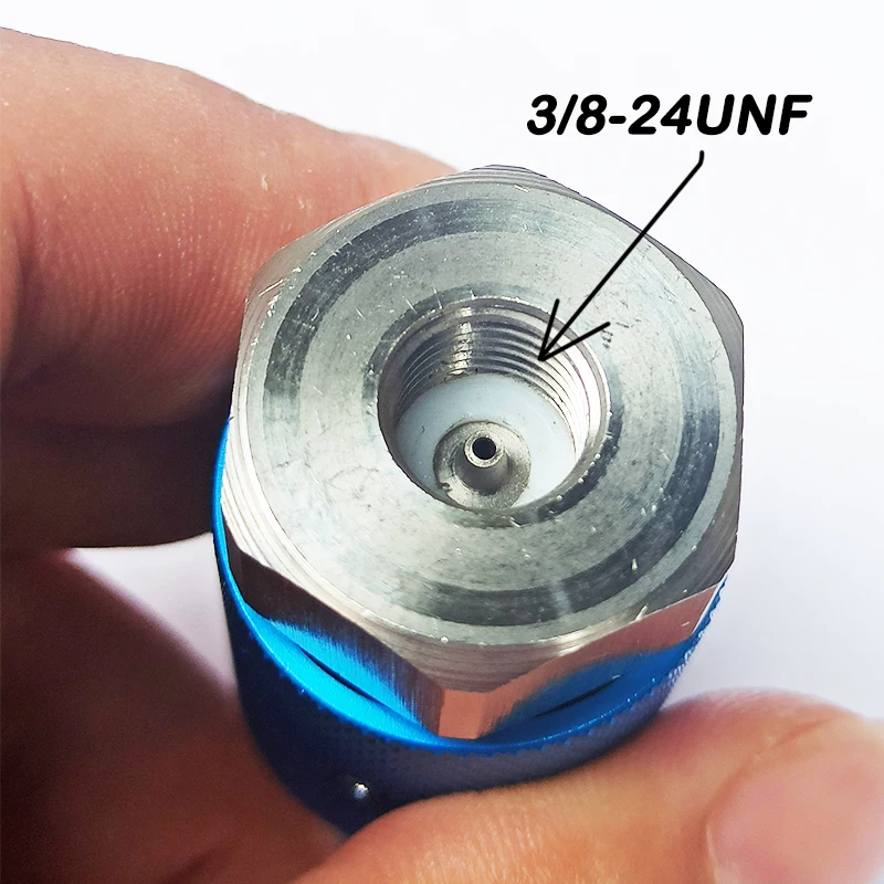 Adaptador de carga de repuesto de CO2 a cartucho desechable para cartucho de revista, cilindro de sodastream, recipiente de Gas 3/8-24UNF 1/2-20UNF - imagen 3