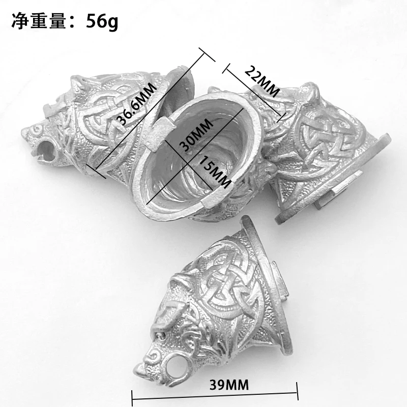 Cabezal protector de cuchillo de acero inoxidable 430, diseño de cabeza de águila, Mango para fabricación de cuchillos DIY, accesorios de cuchillo DIY, 1 pieza - imagen 3