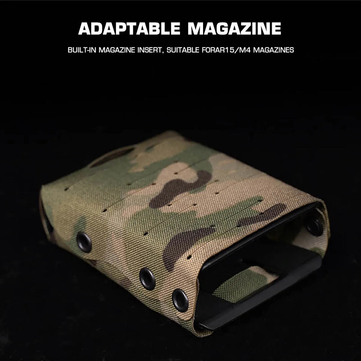 WRC Bolsa ligera para Rifle Mag, inserto incorporado, portador magnético ligero, Compatible con Molle AR-15 / M4 5,56, portador de revistas