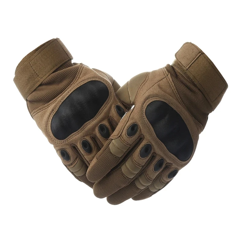 Guantes tácticos militares del Ejército para Paintball Airsoft, guantes de combate antideslizantes para bicicleta, nudillos duros de dedo completo - imagen 5