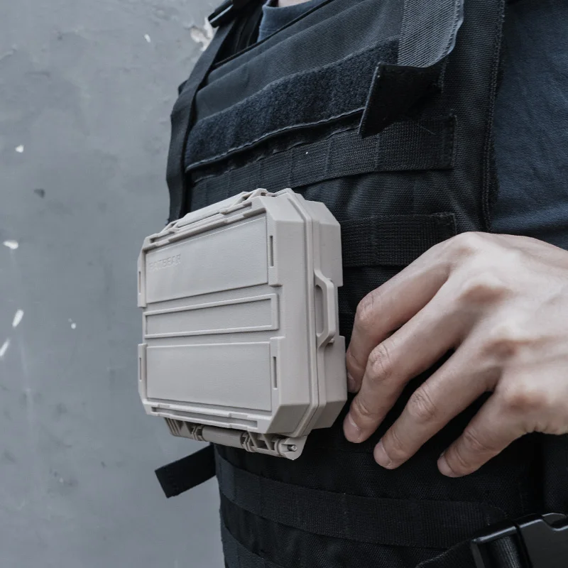 Caja de almacenamiento de módulo Molle de disco duro Mp3/móvil, mochila táctica, accesorios, bolsa colgante de pecho táctico - imagen 3