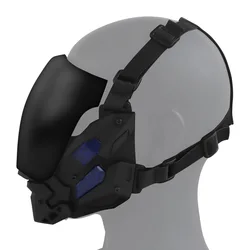 Máscara protectora paintball y caza estilo cyberpunk Gundam