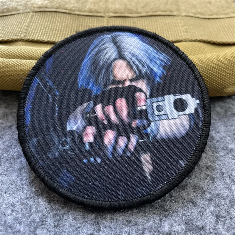 Parche táctico Devil May Cry, parches con emblema de gancho y bucle, insignia de moral militar, brazalete, pegatinas para mochila - imagen 4