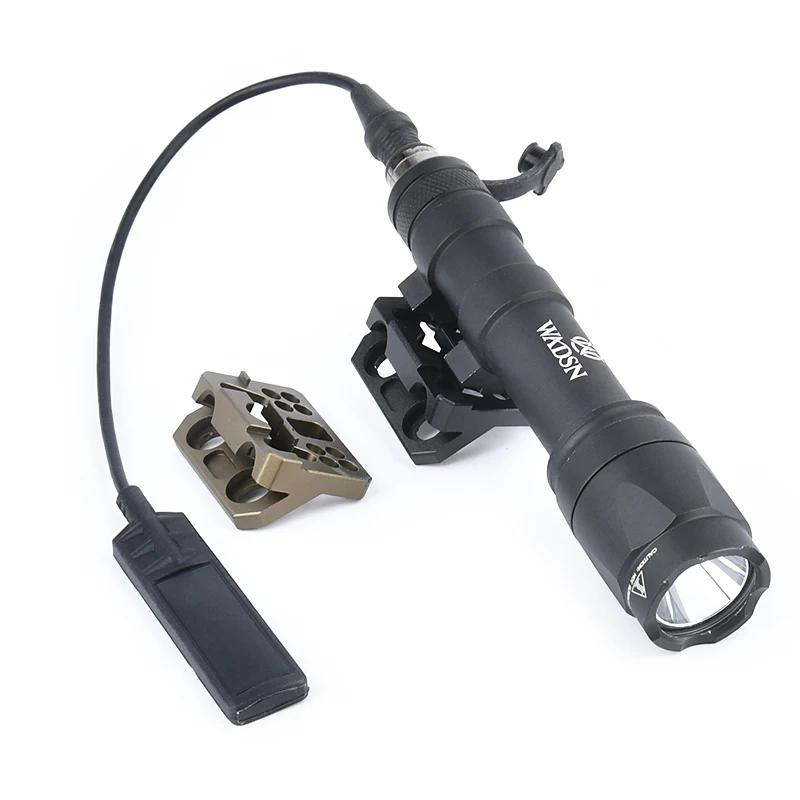 Surefir-linterna táctica SF M300A M600C, luz blanca para caza, Airsoft, arma, lámpara de explorador, M-LOK, montaje Keymod, Base de Metal, compatible con riel de 20mm - imagen 2