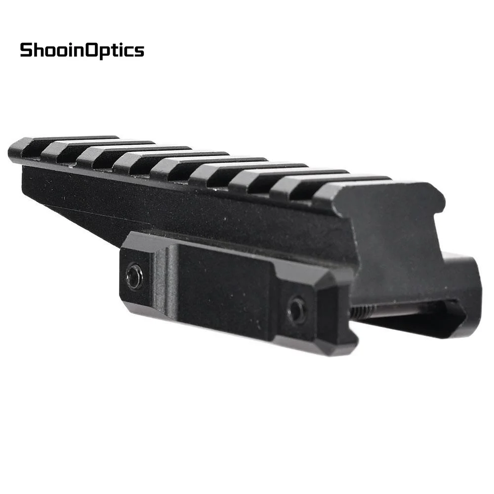 Soporte táctico elevado para óptica Red Dot: elevador de riel Picatinny Weaver de aluminio duradero - imagen 2