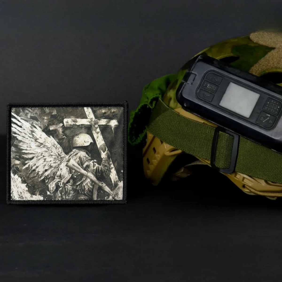 Parche de Ángel de la victoria, insignia de moral táctica, emblema del ejército militar, pegatina para mochila, parches de gancho y bucle impresos para ropa