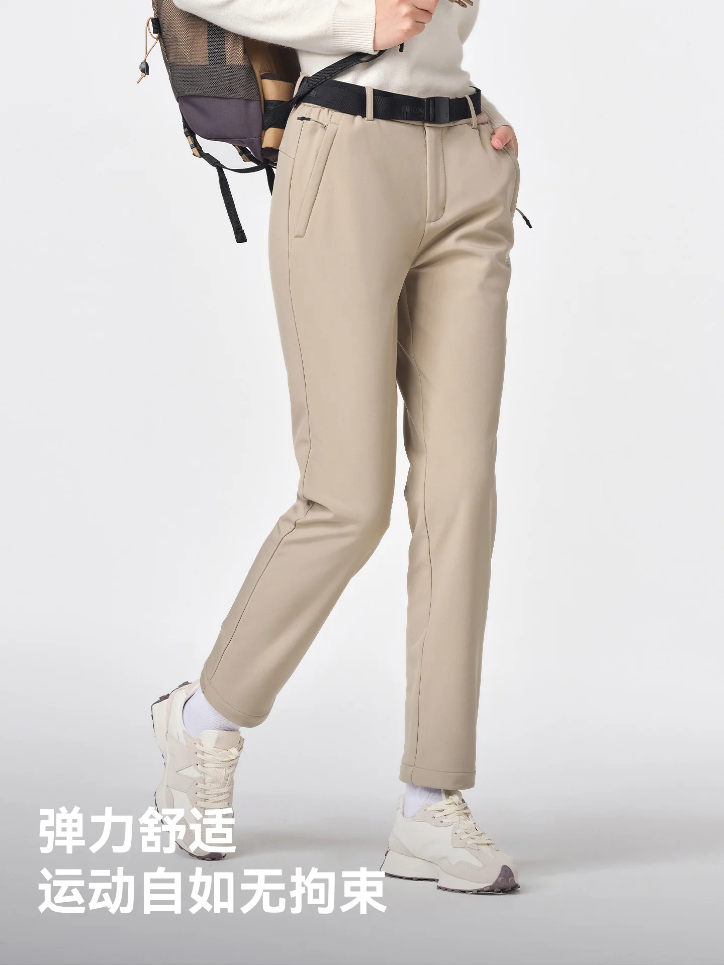 Pantalones de senderismo elásticos de invierno Pelliot, pantalones Softshell de lana impermeables para deportes al aire libre para mujer, pantalones de Trekking para esquí de montaña - imagen 4