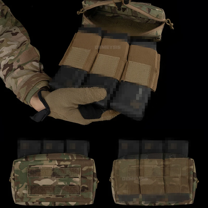 Bolsa táctica MOLLE, paquete de revistas de cintura, bolsa deportiva multifuncional para exteriores, bolsas de hombro de combate táctico - imagen 3