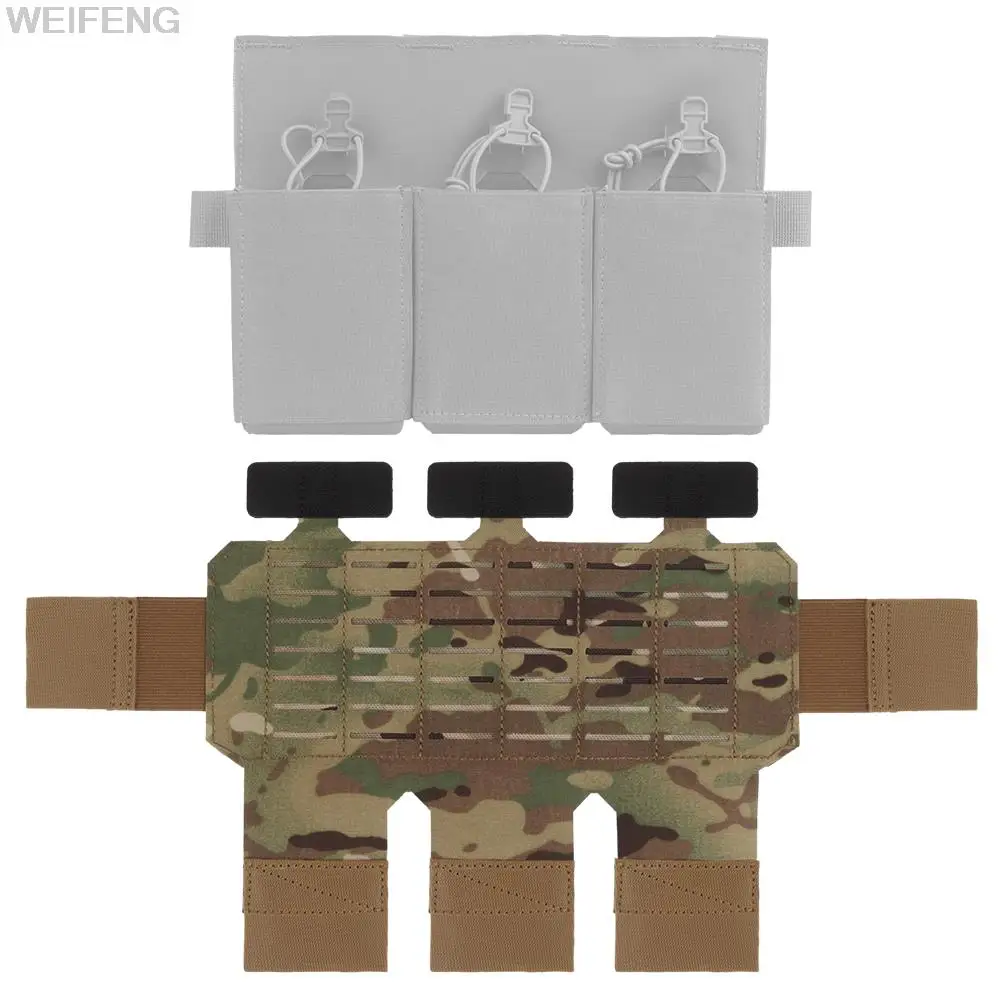 Bolsa táctica para Triple Rifle, parche Molle militar 5,56, adaptador de gancho y bucle para sujetar, accesorios de insignia de parche DIY - imagen 4