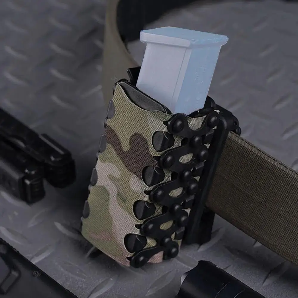 Bolsa táctica Mag de 9mm Molle, soporte elástico para linterna de caza, funda para cuchillo, bolsa para revista Airsoft, cinturón portátil para hombre, chaleco, equipo - imagen 3