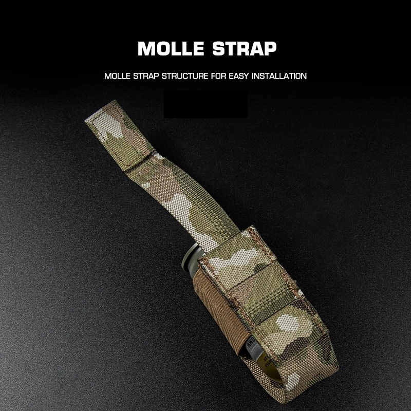 Bolsa individual para Granada M203 con apertura superior, bolsa táctica Molle para Granada, bolsa para Granada de un solo Frag, bolsa de almacenamiento de herramientas pequeñas para exteriores - imagen 2