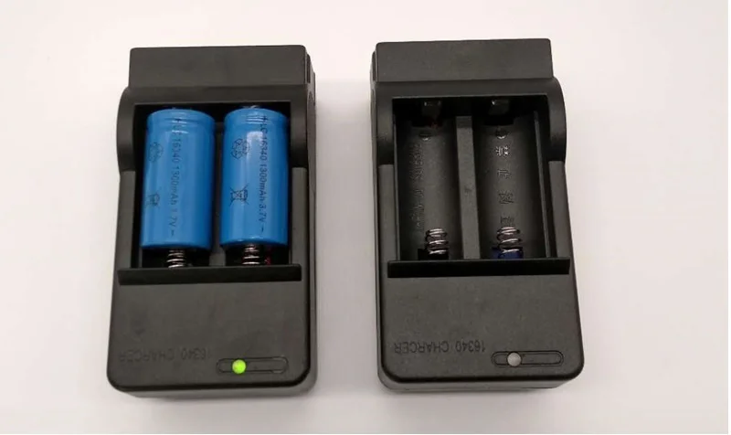 Batería recargable de 2 piezas con cargador para cr123a 16340 1500mah 3,7 v, batería de iones de litio, venta al por mayor - imagen 5