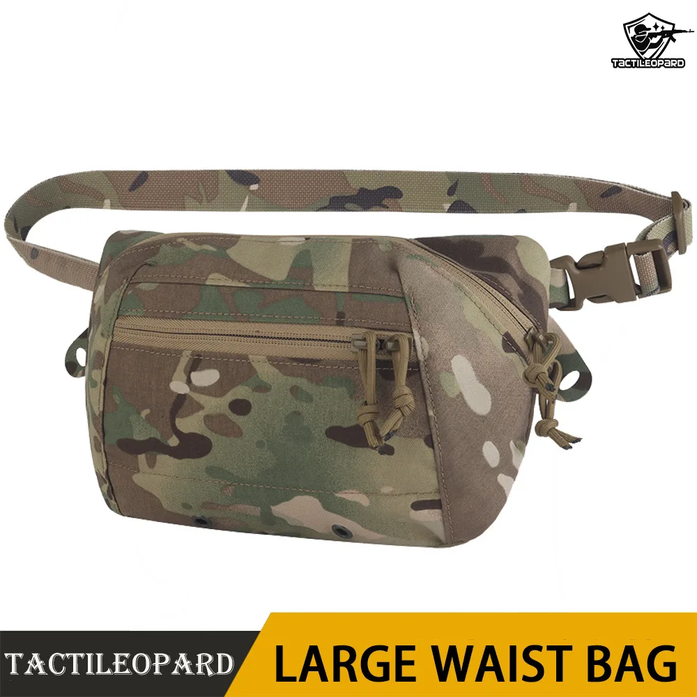 Riñonera táctica The BIG, riñonera de combate, estilo SS ajustable, bolsa de gran capacidad/mochila, accesorios de caza AirSoft Gear