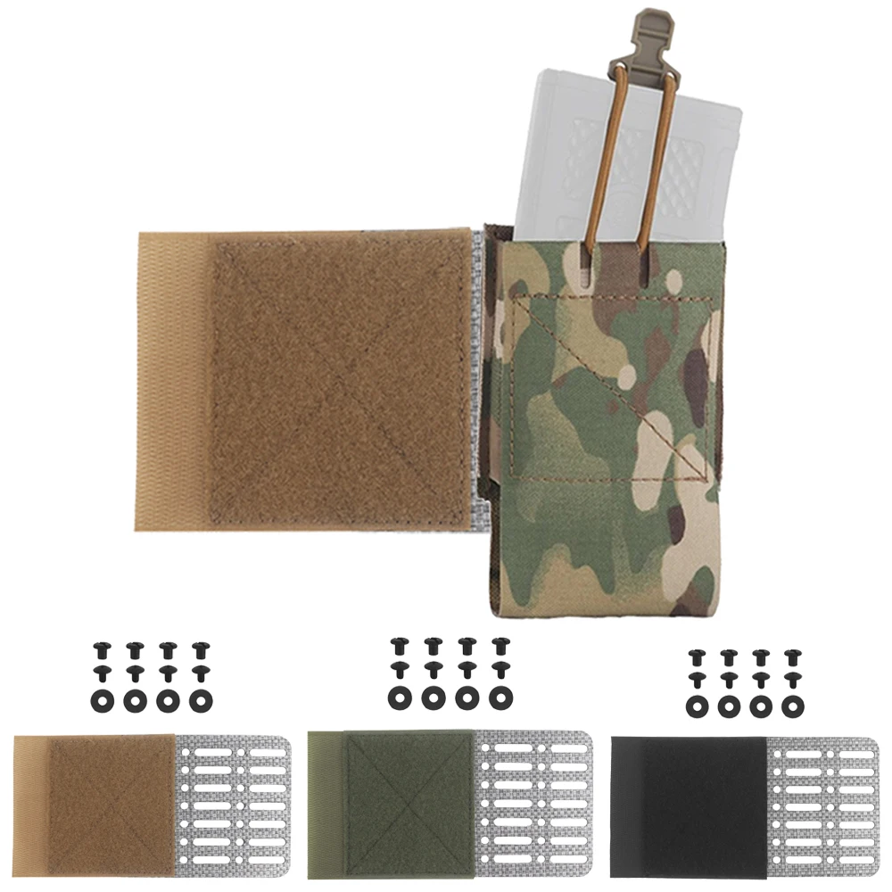 Portador de placa táctica, placa lateral extendida, adaptador de bolsa para revistas de Radio MOLLE, chaleco Airsoft de caza, Panel adaptador con hebilla de nailon
