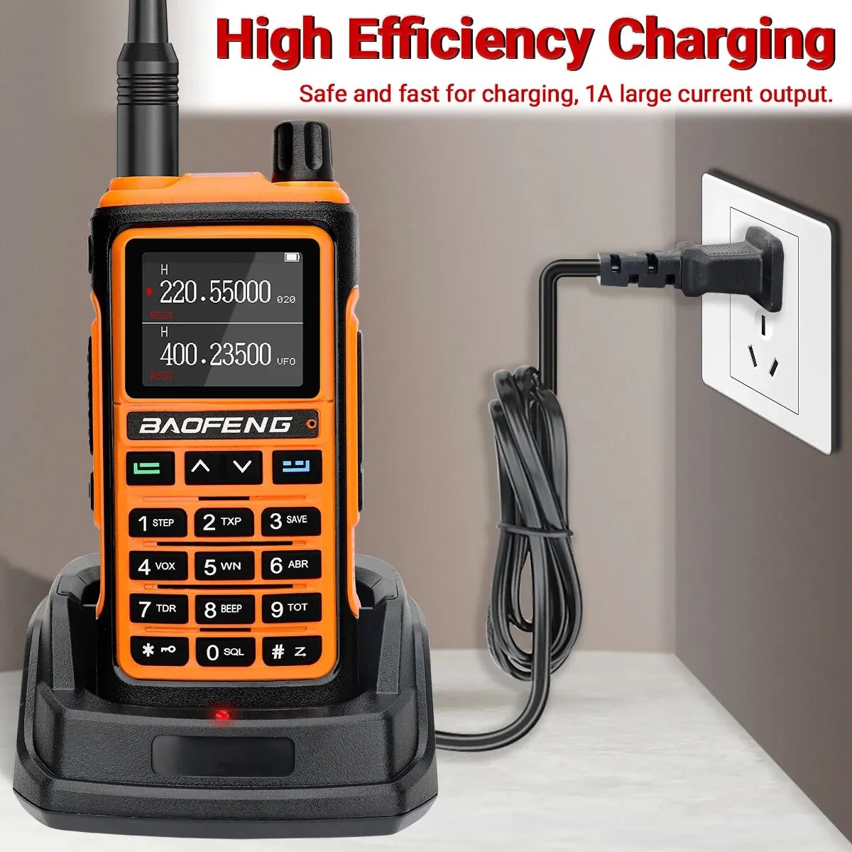 Baofeng-cargador de Base UV 17 Pro, batería de carga 18 I UV, G28 Pro, Original, walkie Talkie UV 17 Pro, GPS, Li-ion, Radio Ham de escritorio - imagen 3