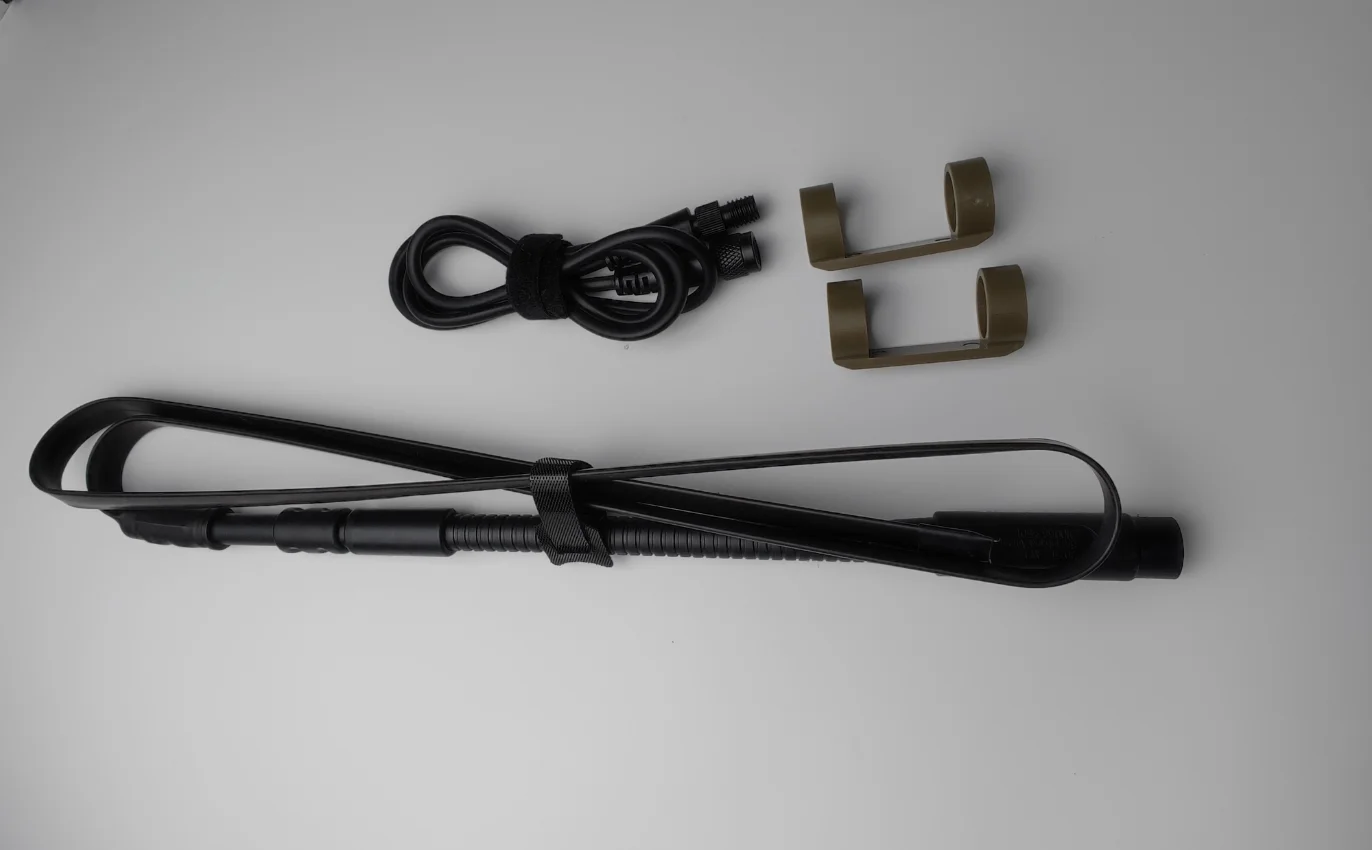 Walkie Talkie táctico Airsoft antena de simulación modelo Virtual (sin función) PRC152 148 antena táctica con Cable de extensión - imagen 5