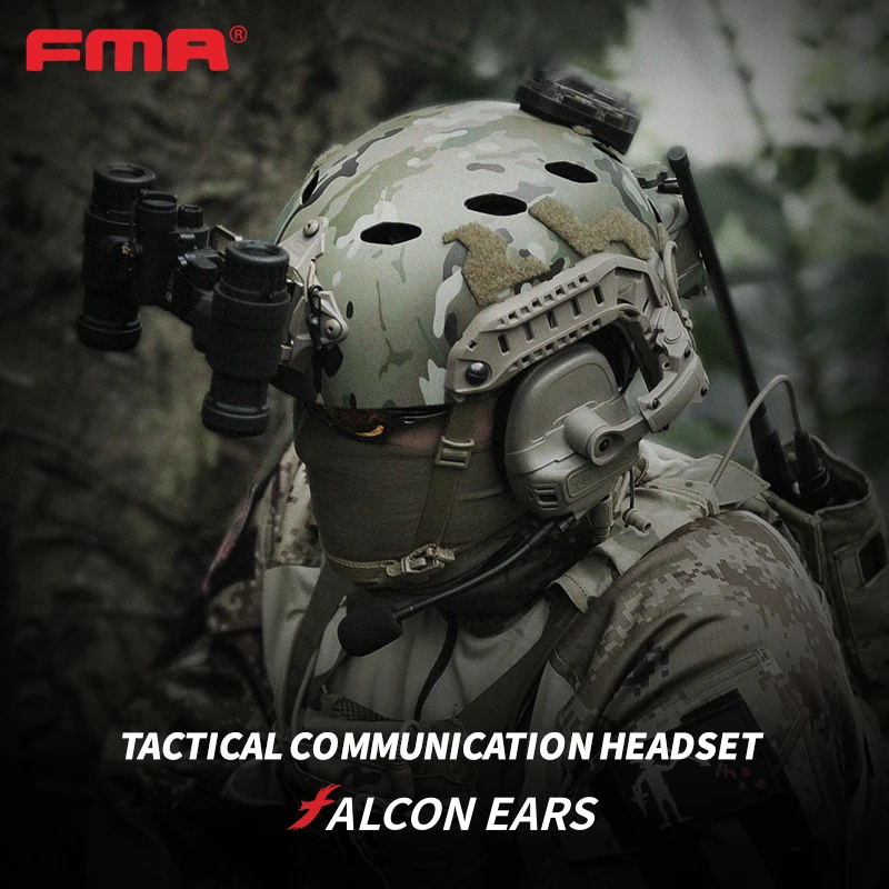FMA FCS-TACTICAL Falcon Ears Pickup y reducción de ruido auriculares de comunicación táctica TB1490 Esports - imagen 4