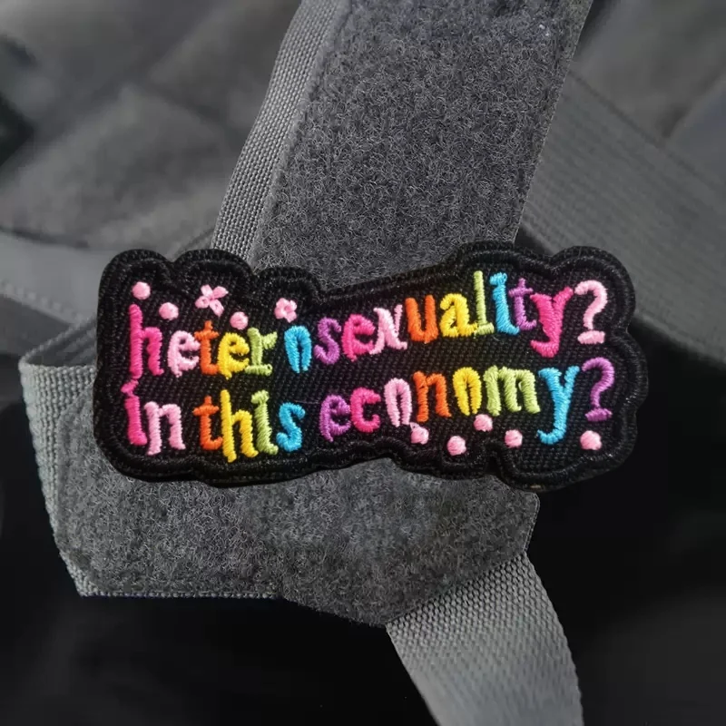 Parche bordado táctico para ropa, parches de gancho y bucle, pegatinas para mochila