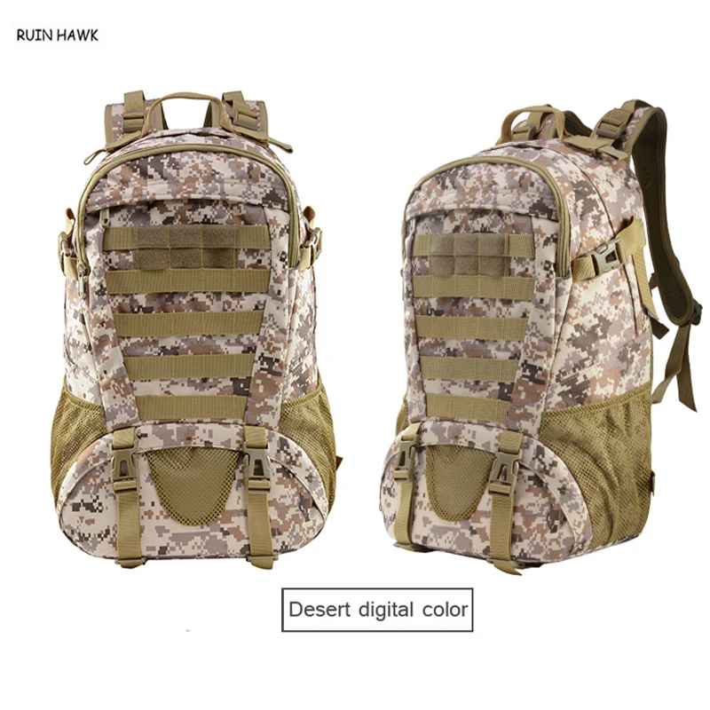 Mochila de hombro para deportes al aire libre, mochila táctica militar de camuflaje para senderismo, escalada y supervivencia, alrededor de 25L - imagen 5